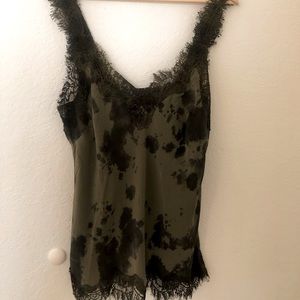 Gold Hawk “Nicki” Tie dye Silk Camisole. NWT SZ L